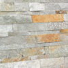 Natuursteen strips Multicolor slates Beige leisteen wandbekleding