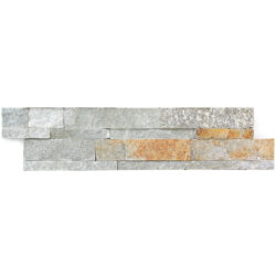 Natuursteen strips Multicolor slates Beige leisteen wandbekleding