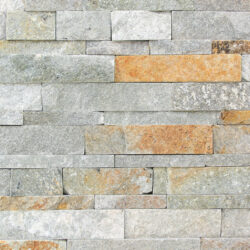 Natuursteen strips Multicolor slates Beige leisteen wandbekleding
