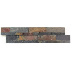 Natuursteen strips Multicolor slates Rusty leisteen wandbekleding