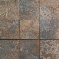 Vloertegels Oxide 33x33 roestkleur vorstbestendig en anti-slip