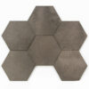 Keramische zeskant hexagon tegels Ermes Aurelia Vintage Antracita