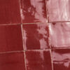 Handvorm tegels wijn rood Bourgondy 13x13