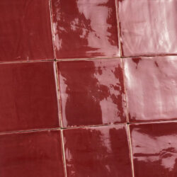 Handvorm tegels wijn rood Bourgondy 13x13