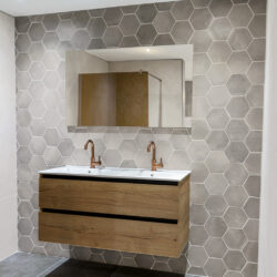 Keramische zeskant hexagon tegels Ermes Aurelia Vintage Cemento