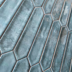 Piket Wandtegels Keramiek 5x25 cm – Punt Tegels – Hoogglans zee blauw