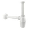 Bekersifon PVC wit | kunststof wastafel sifon 5/4" x 32 mm