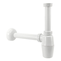 Bekersifon PVC wit | kunststof wastafel sifon 5/4" x 32 mm