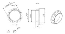 los plastic dopje voor stankafsluiter tbv douchegoot sifon