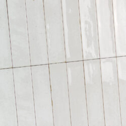 Wandtegels Patagonia White 6,5x26 cm langwerpige handvorm tegels