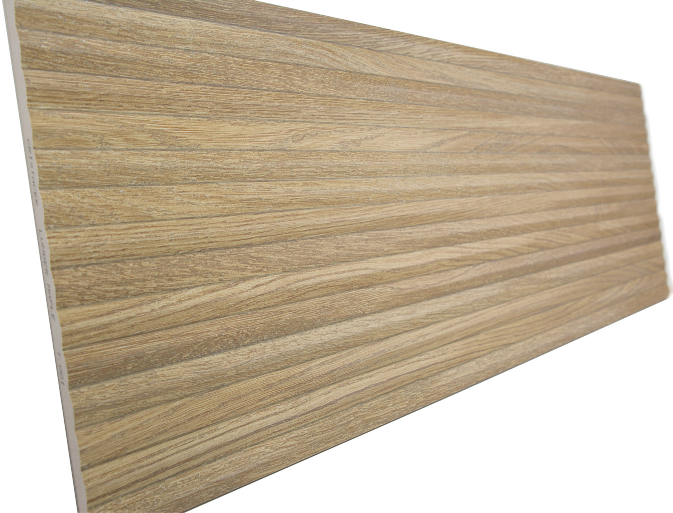 Keramische houtlook tegels geribbeld Lumber Maple 30x90 cm