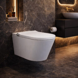 Randloos Wandcloset met Douchefunctie | Luxe WC Douche met Föhn & Afstandsbediening