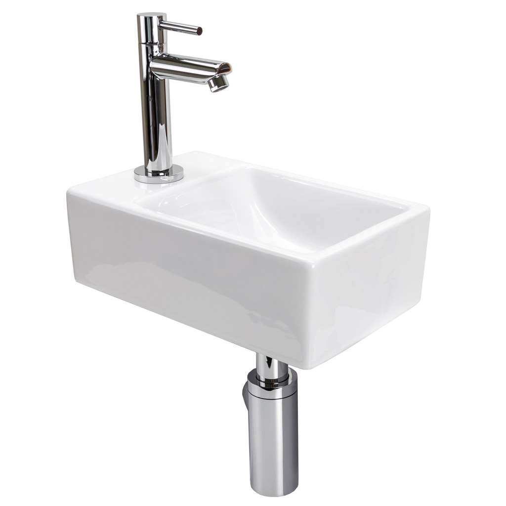 Fontein set wonder links compleet met kraan en afvoer