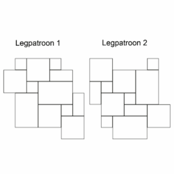 Legpatroon romaans verband tegels