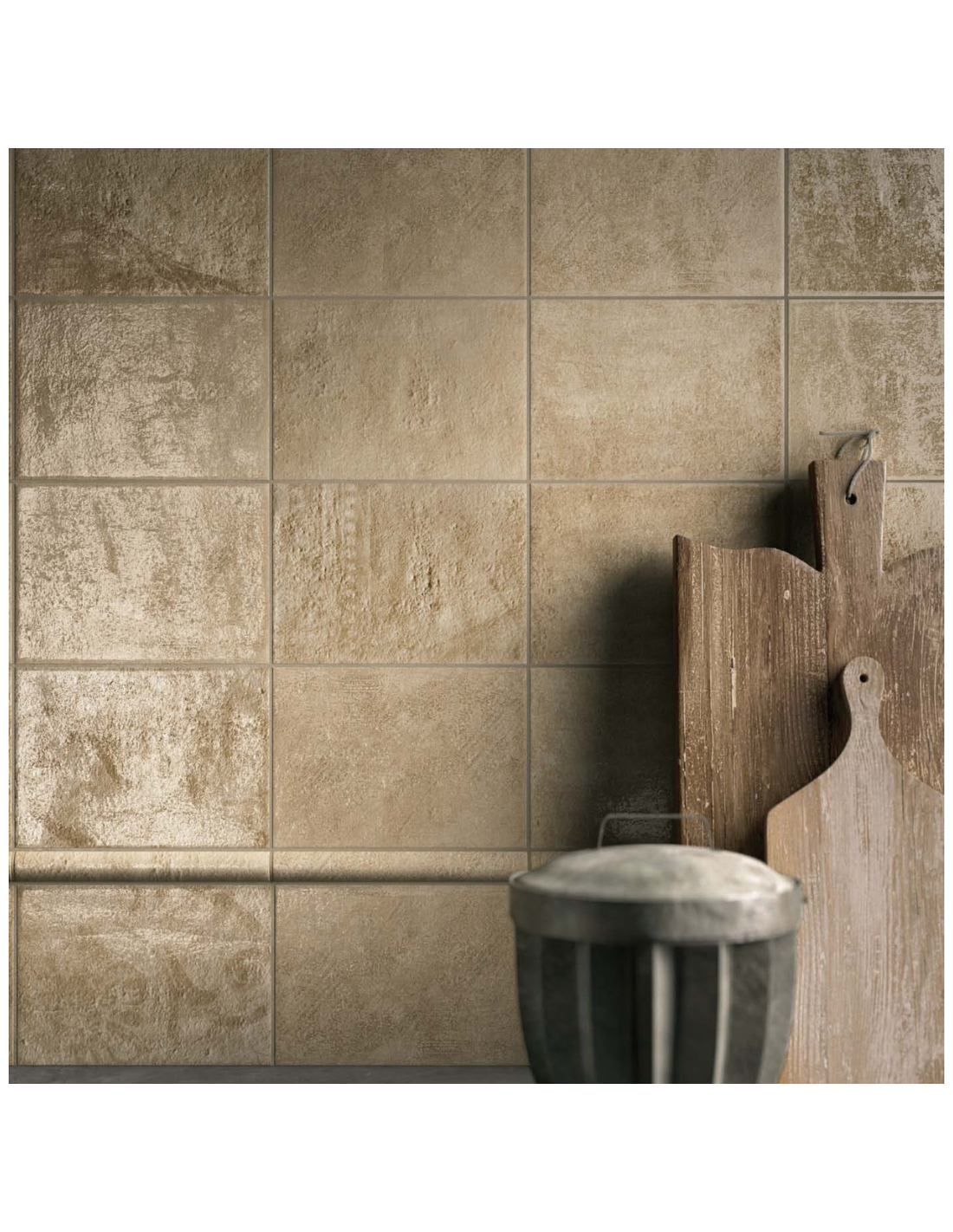Imola Via Vento robuuste taupe kleurige wandtegels 12x18