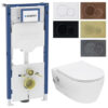Geberit UP320 Sigma 12 inbouwreservoir met randloos easy flush bidet