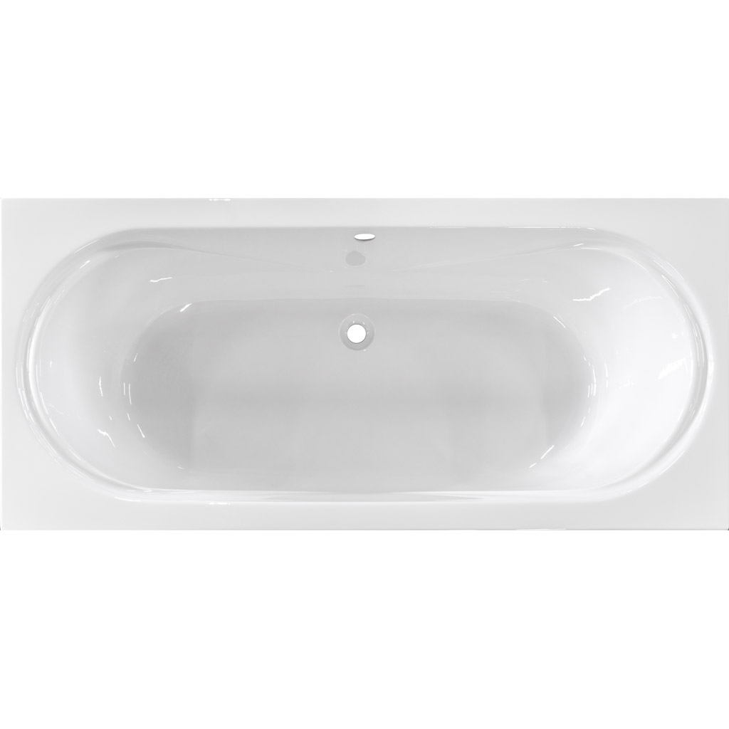 Duo ligbad wit aanbieding 180x80x45 cm