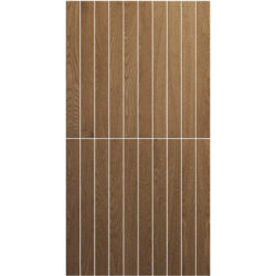 Keramische houtlook tegels visgraat 3,8x38 cm Legnetto Nocciola Hazelnoot