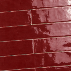 Bourgondy Oud Hollandse handvorm tegels bordeaux rood 5x25 cm langwerpig
